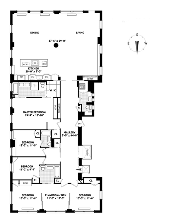 Floorplan for 116 West 29th Street