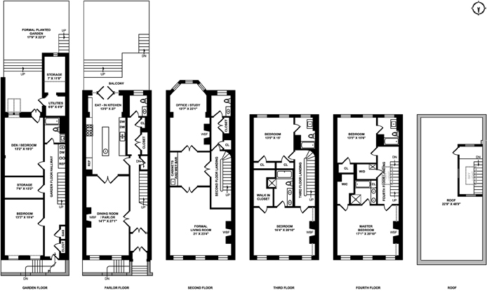 Floorplan for 154 Waverly Place