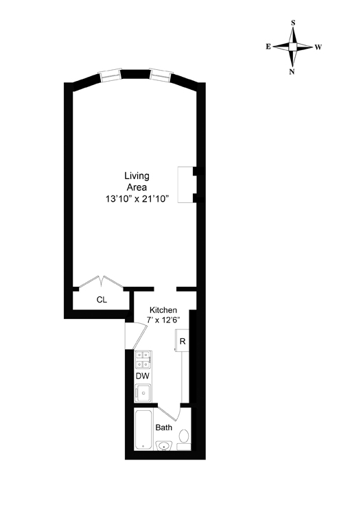 Floorplan for West 70th Street