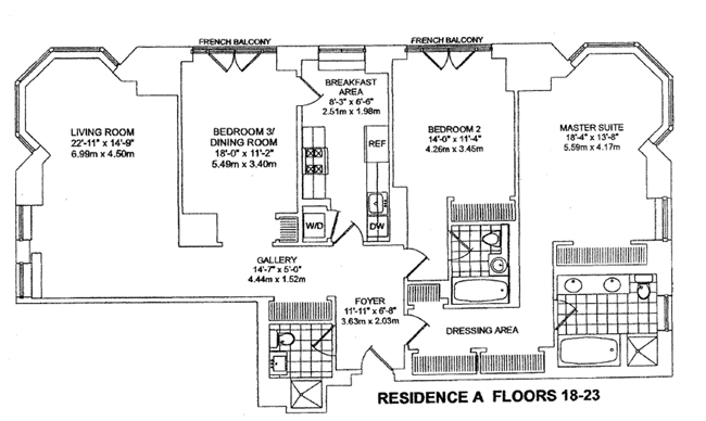 Floorplan for East 51st Street
