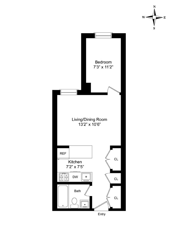 Floorplan for West 70th Street