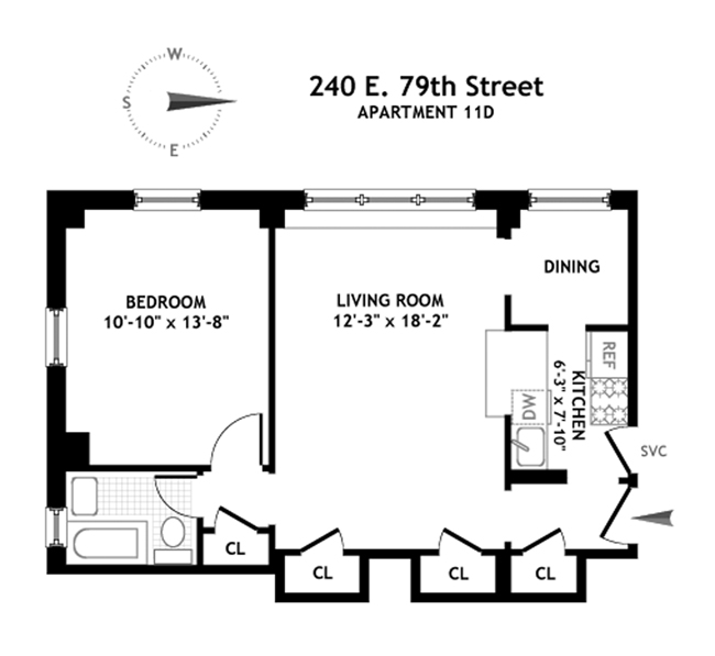 Floorplan for 240 East 79th Street