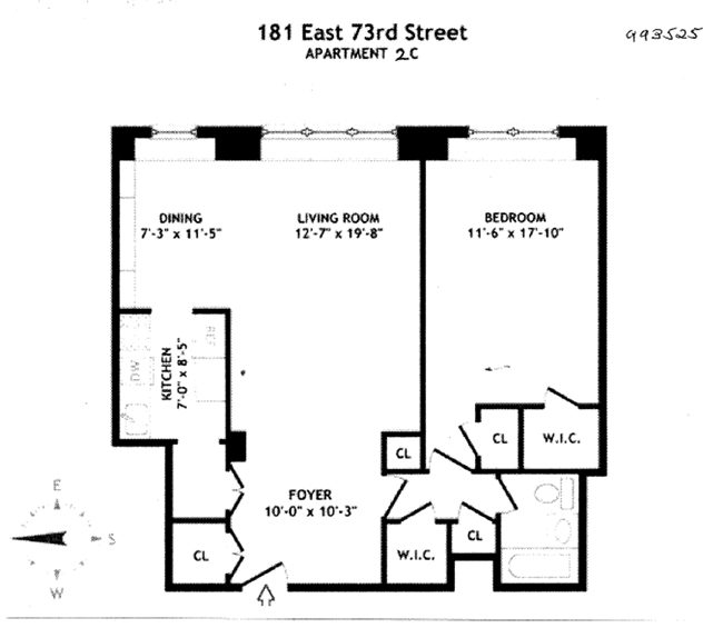 Floorplan for 181 East 73rd Street