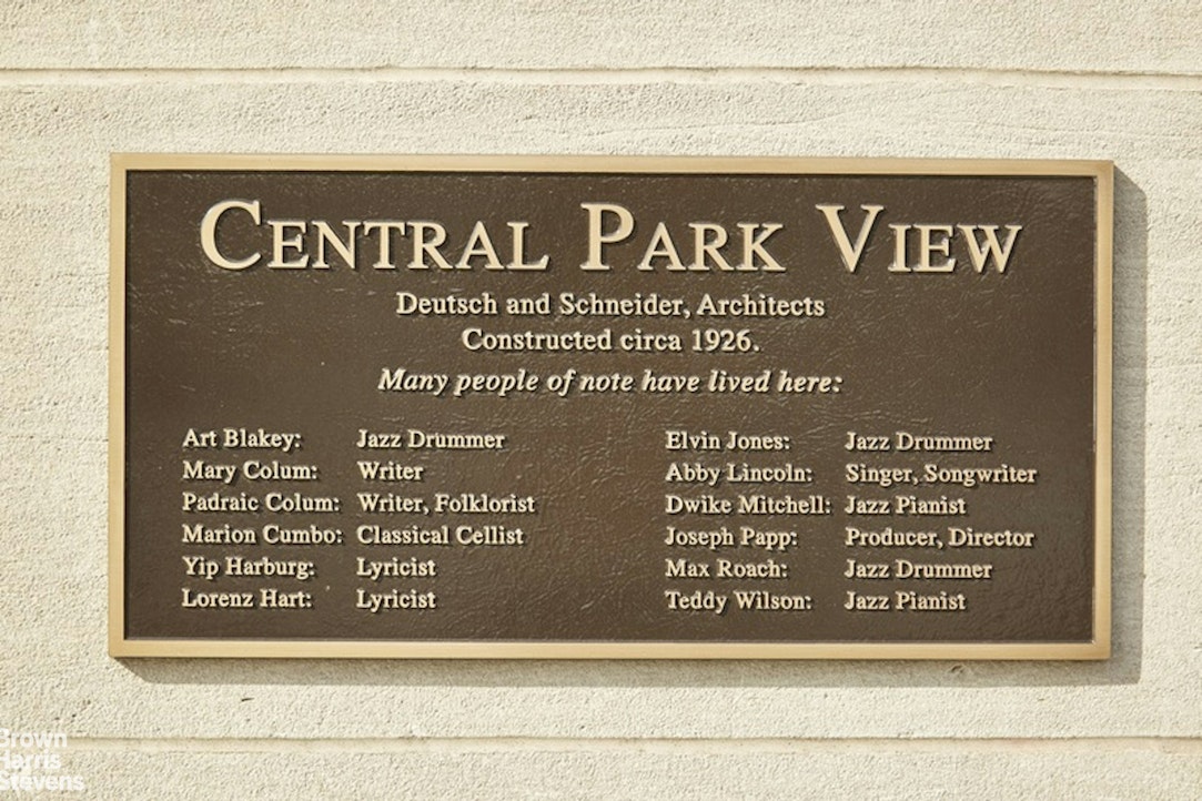415 Central Park West Central Park West New York NY 10025