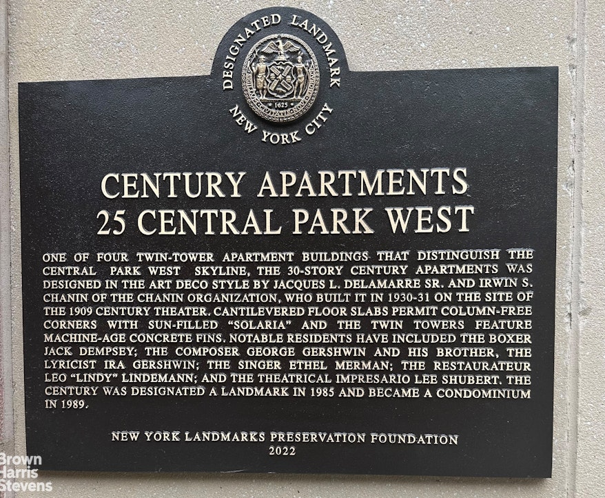25 Central Park West Central Park West New York NY 10023