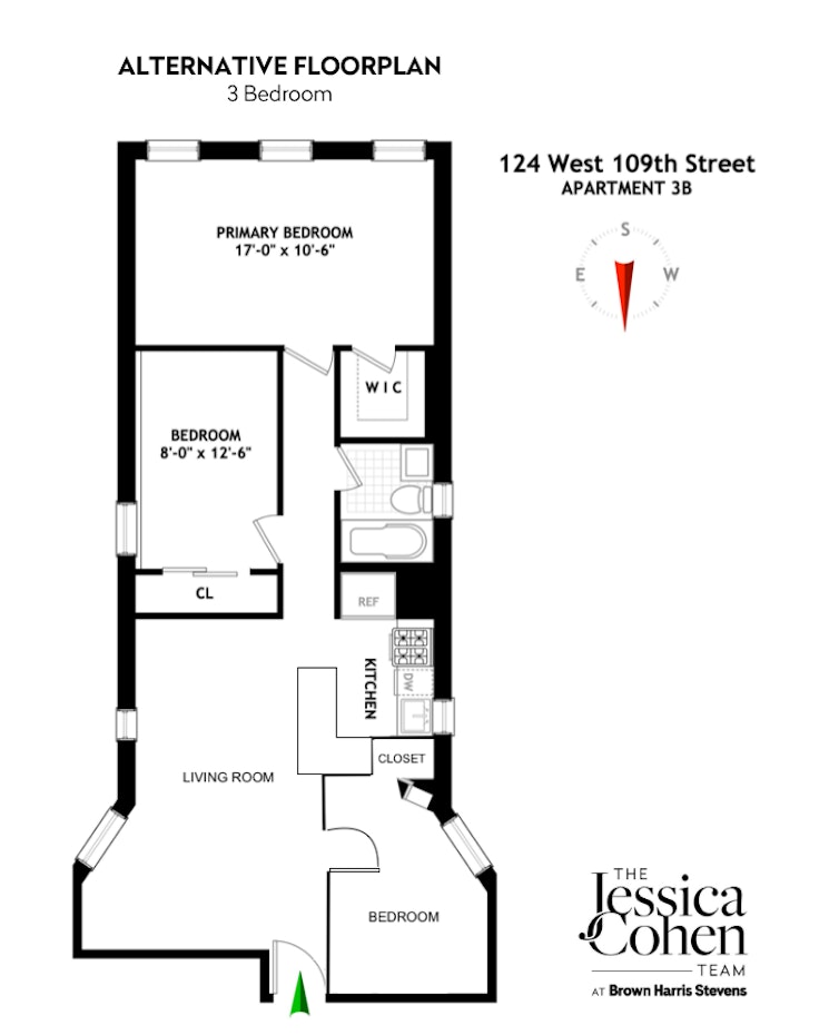 124 West 109th Street 3B Manhattan Valley New York NY 10025