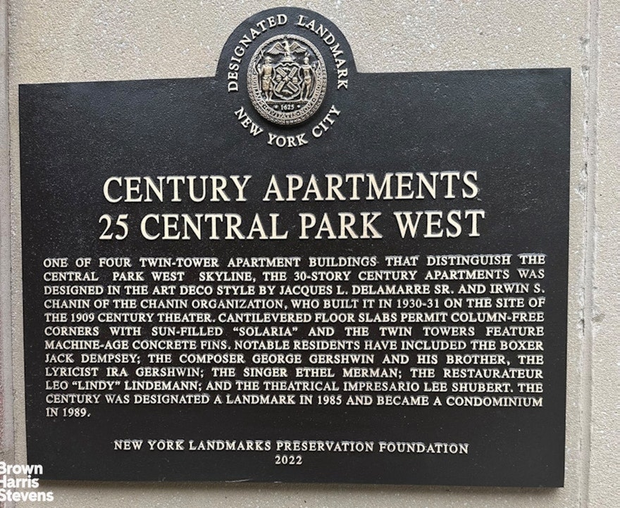 25 Central Park West 10H Central Park West New York NY 10023