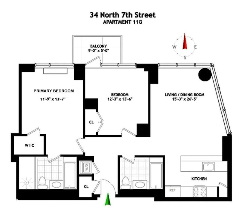 34 North 7th Street 11G Williamsburg Brooklyn NY 11249