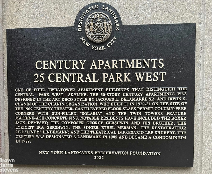 25 Central Park West 7T Central Park West New York NY 10023