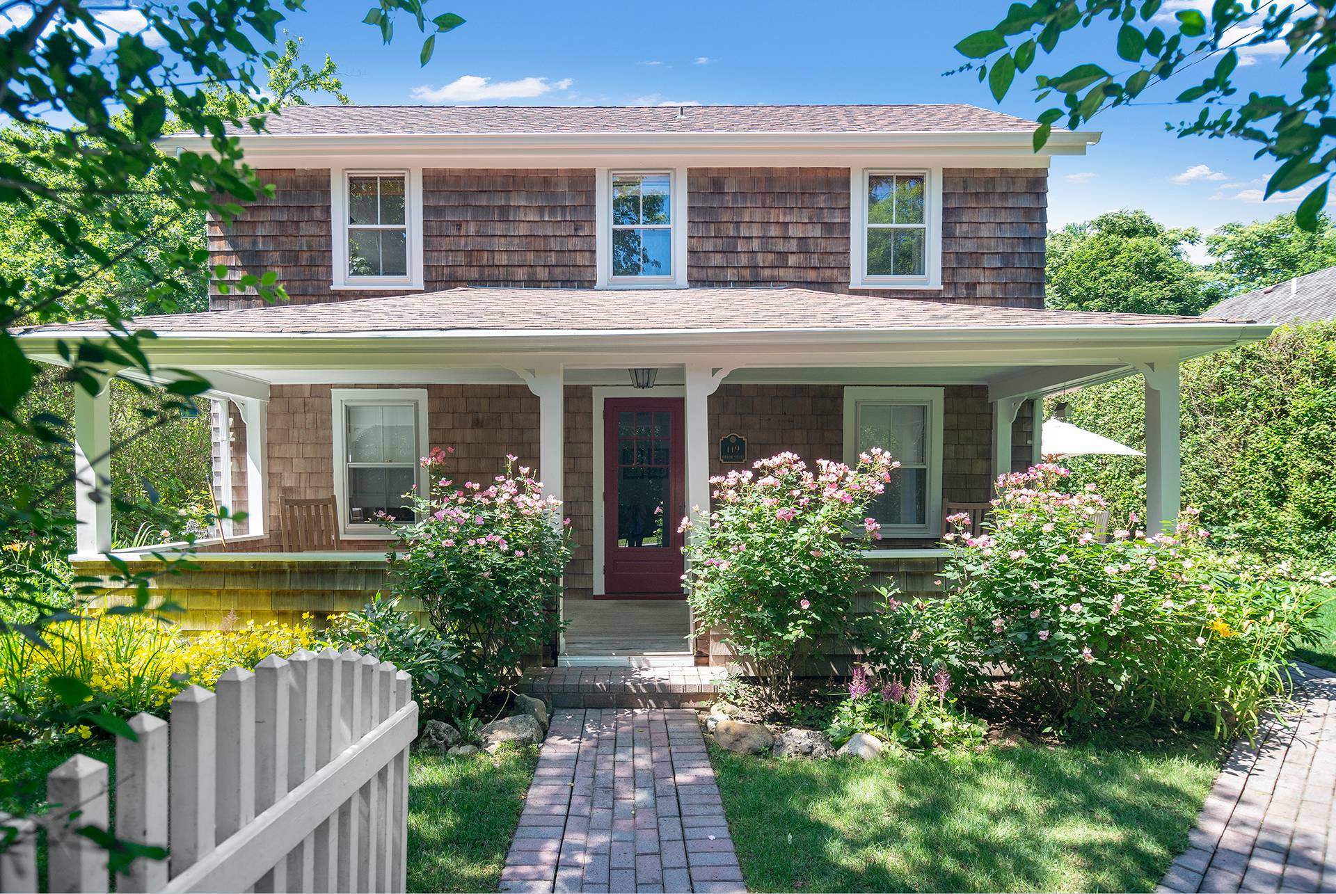 Rental Property at 119 Willow Street, Village Of Southampton, Hamptons, NY - Bedrooms: 3 
Bathrooms: 2.5  - $9,500 MO.