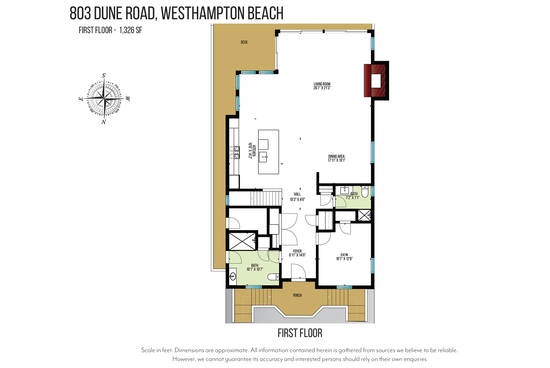 Floorplan for 803 Dune Road