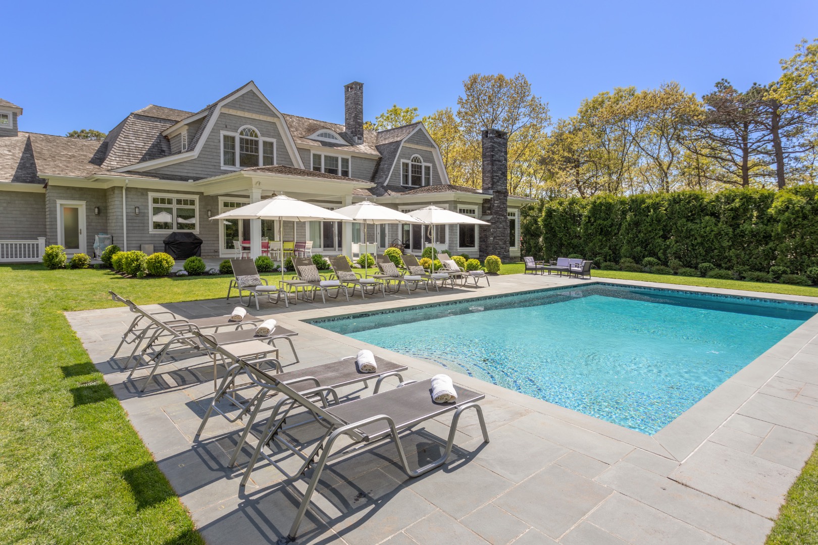 Rental Property at 15 Peach Farm Lane, East Hampton, Hamptons, NY - Bedrooms: 6 
Bathrooms: 6.5  - $150,000 MO.