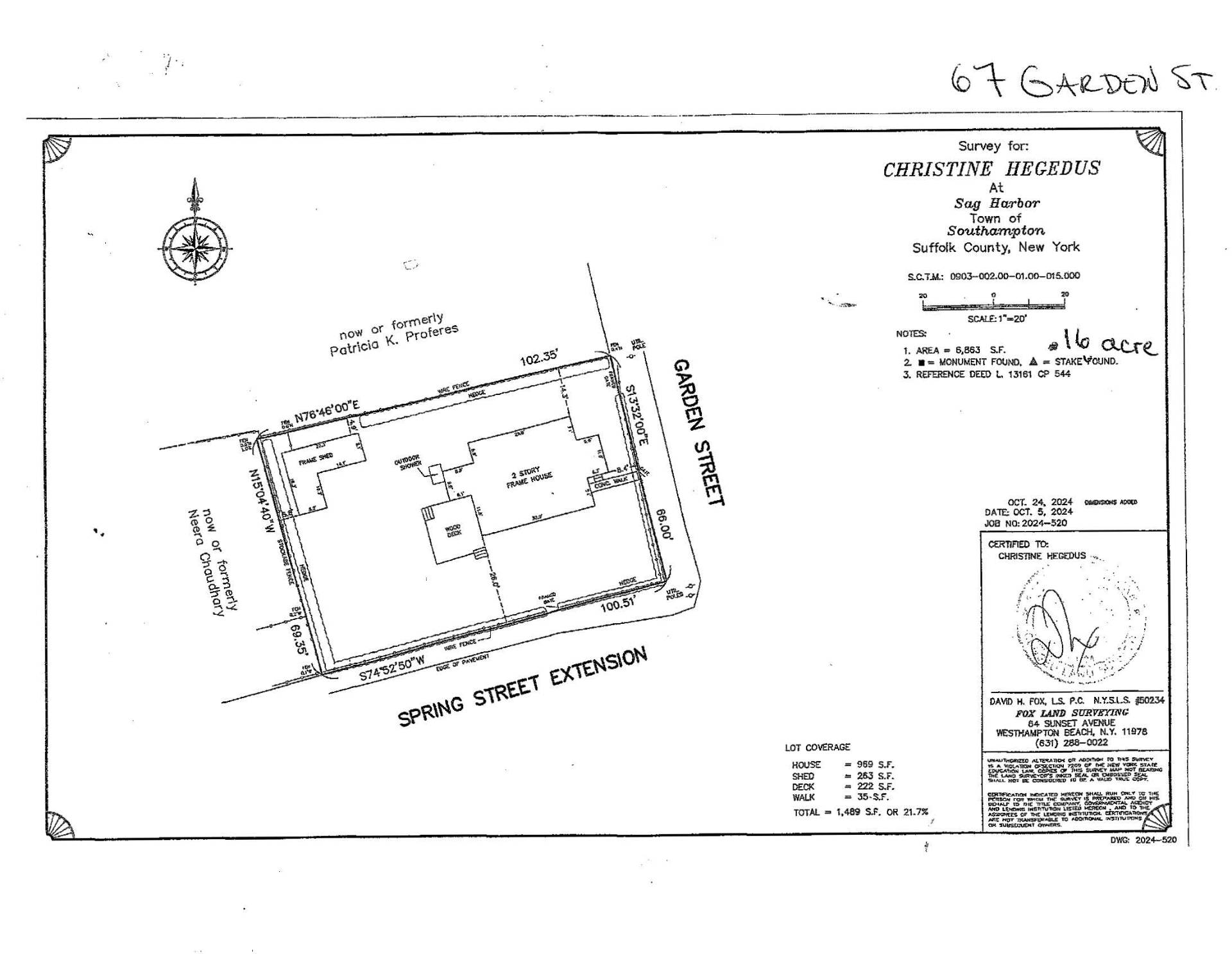 67 Garden Street, Village of Sag Harbor, NY, $1,895,000, Web #: 922305