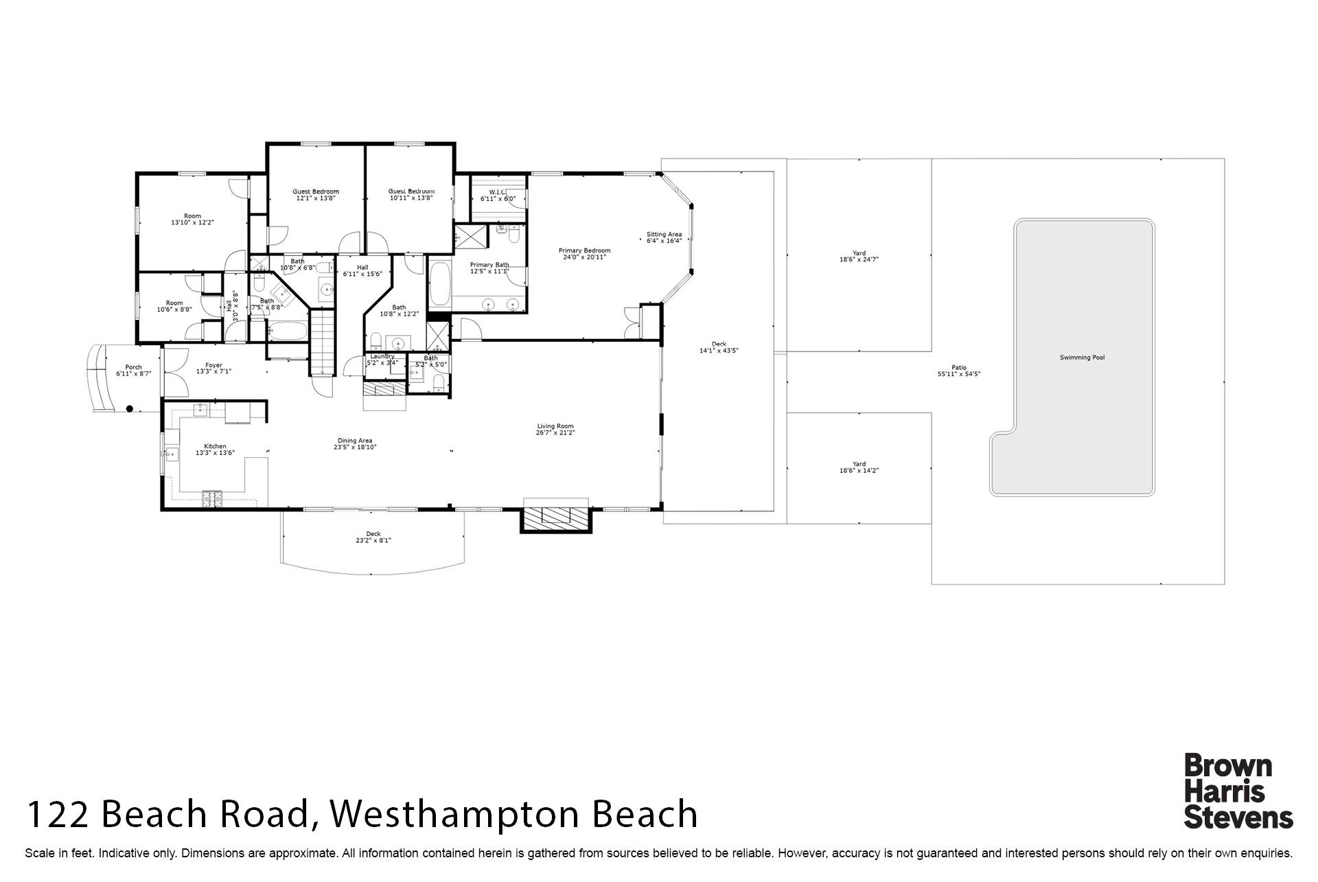 Floorplan for 122 Beach Road